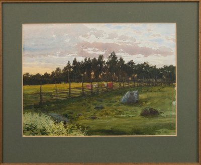Letni wieczór, 1893 autorstwa Albert Nikolaevich Benois