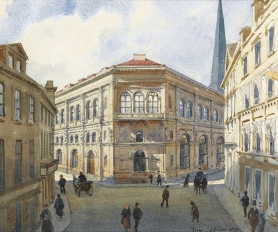 Widok Giełdy Papierów Wartościowych w Rydze autorstwa Albert Nikolaevich Benois