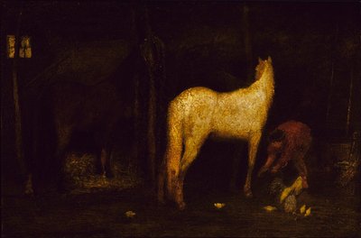 W Stajni, przed 1911 r. autorstwa Albert Pinkham Ryder