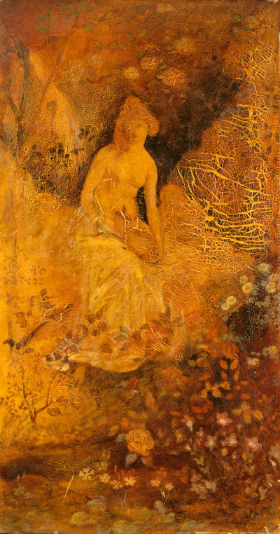 Panel na ekran: Kobieta z jeleniem, ca. 1876. autorstwa Albert Pinkham Ryder