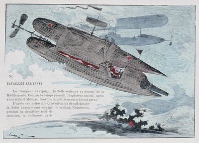 Sterowiec: Voltigeur 39 – w „Wojnie XX wieku” Robidy autorstwa Albert Robida