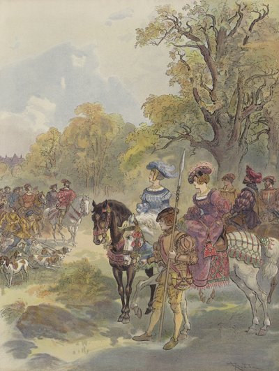 Królewskie polowanie autorstwa Albert Robida