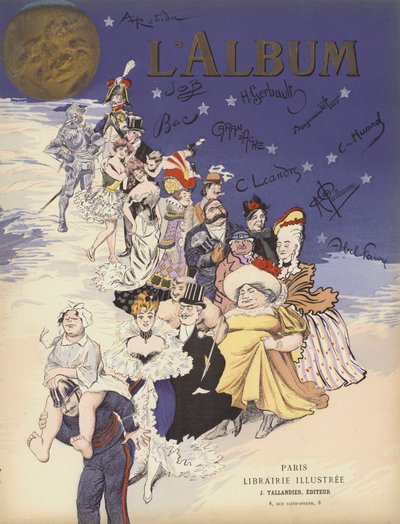 Karykatura francuska (litografia kolorowa) autorstwa Albert Robida
