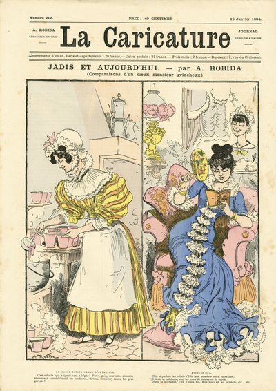 Ilustracja Alberta Robidy (1848-1926) na okładkę La Caricature (1880) autorstwa Albert Robida