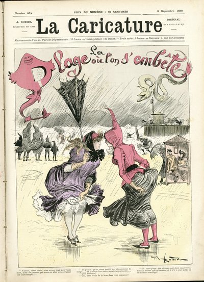 Ilustracja Alberta Robidy (1848-1926) na okładkę La Caricature (1880) autorstwa Albert Robida