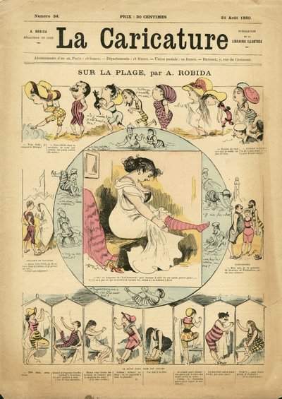 Ilustracja Alberta Robidy (1848-1926) na okładkę La Caricature (1880) autorstwa Albert Robida