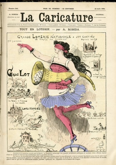 Ilustracja Alberta Robidy (1848-1926) na okładkę „Karykatury” (1880) autorstwa Albert Robida