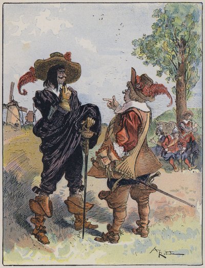 Ilustracja do Le Capitaine Bellormeau autorstwa i zilustrowana przez A Robida autorstwa Albert Robida