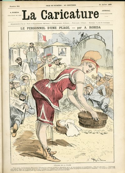 Ilustracja Alberta Robidy (1848-1926) do Koca Karykatury (1880) autorstwa Albert Robida