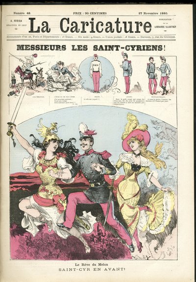 Ilustracja Alberta Robidy (1848-1926) na okładkę La Caricature (1880) autorstwa Albert Robida