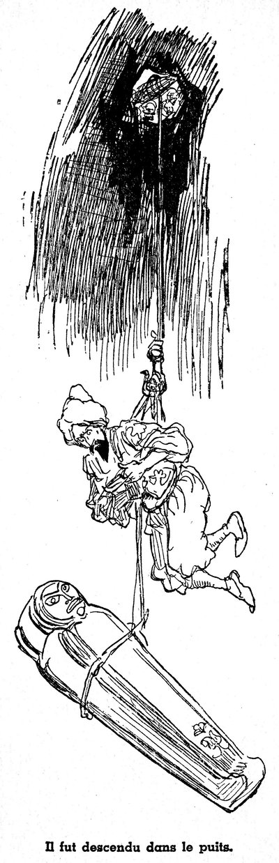 Żeglarz Sindbad (Sinbad) - Opowieść o tysiącu i jednej (1001) nocy - ilustracja do książki z 1948 roku (wydanie Fortin, zbiór Wonderful Imaging of Childhood) opowiadającej o jego przygodach - ilustracja Alberta Robidy (1848 - 1926) - Czwarta podróż : Si autorstwa Albert Robida