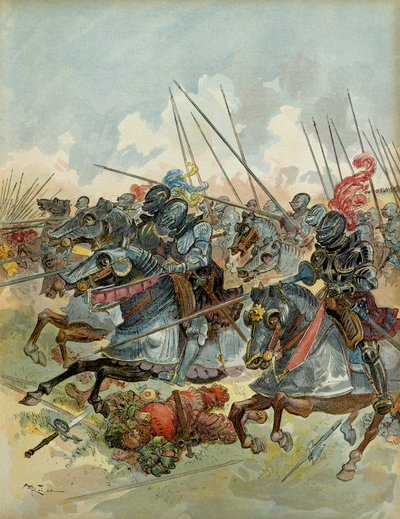 Szósta wojna włoska (1521-1526): Bitwa pod Pawią (Włochy), 24 lutego autorstwa Albert Robida