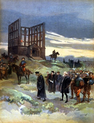 Powieszenie nadinspektora Semblancay (1527) autorstwa Albert Robida