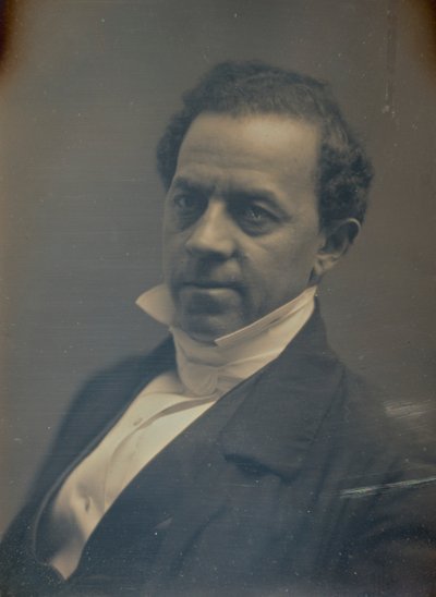 Dżentelmen w formalnym kołnierzyku i białym krawacie autorstwa Albert Sands Southworth