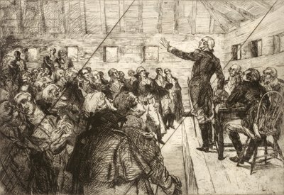 Washington Prevents a Military Dictatorship (anulowana płyta z portfolio "The Bicentennial Pageant of George Washington") autorstwa Albert Sterner