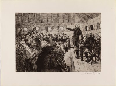 Waszyngton zapobiega dyktaturze wojskowej (z portfolio "The Bicentennial Pageant of George Washington") autorstwa Albert Sterner