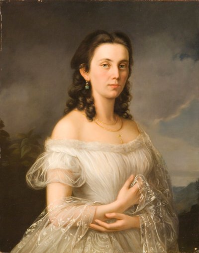 Albert Theer (1815-1902) - księżniczka Julia z Liechtensteinu (1817-1895), z domu hrabina Potocka autorstwa Albert Theer