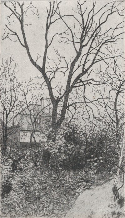 Jesień Jesień, z teki Szwedzkiego Towarzystwa Druków Artystycznych Föreningen för Gr..., 1889. autorstwa Albert Theodor Gellerstedt