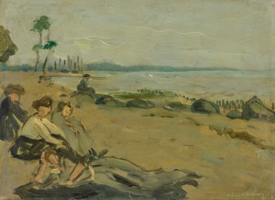 Plaża kąpielowa autorstwa Albert Weisgerber