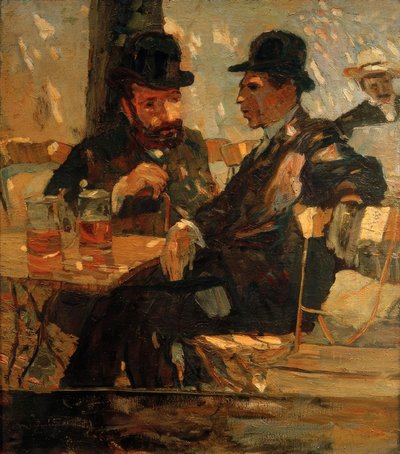 W ogródku piwnym autorstwa Albert Weisgerber