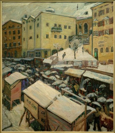 Targi w Kufstein autorstwa Albert Weisgerber