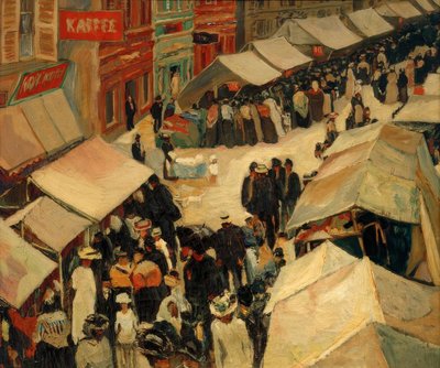 Jarmark w St. Ingbert autorstwa Albert Weisgerber