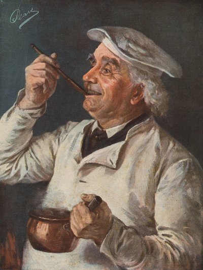 Degustacja (litografia kolorowa) autorstwa Albert William Holden