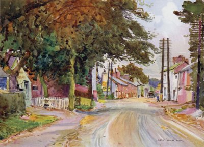 Broughton in the Fylde (kolor lito) autorstwa Albert Woods