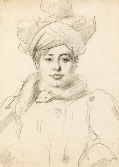 Kobieta w kapeluszu, ok. 1905 autorstwa Albert de Belleroche
