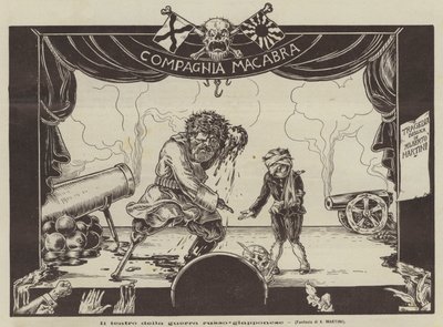 Teatr wojny rosyjsko-japońskiej (Litho) autorstwa Alberto Martini