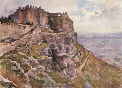 Zamek Monte San Giuliano autorstwa Alberto Pisa