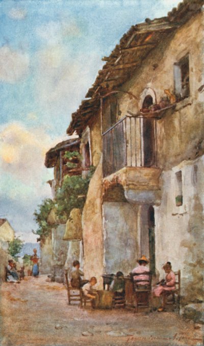 Stare domy, Taormina autorstwa Alberto Pisa