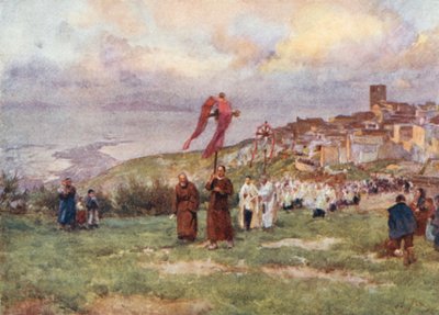 Procesja, Monte San Giuliano autorstwa Alberto Pisa