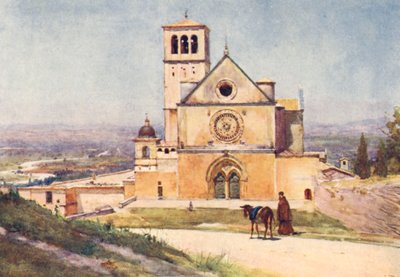 S Francesco, Asyż (kolorowa litografia) autorstwa Alberto Pisa