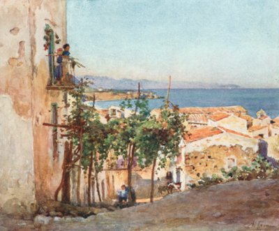 Ulica w Cefalu autorstwa Alberto Pisa