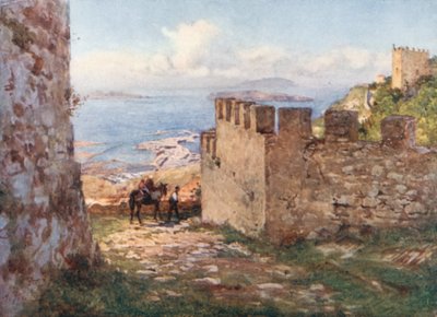 Trapani i Wyspy Ajgady z zamku Monte San Giuliano autorstwa Alberto Pisa