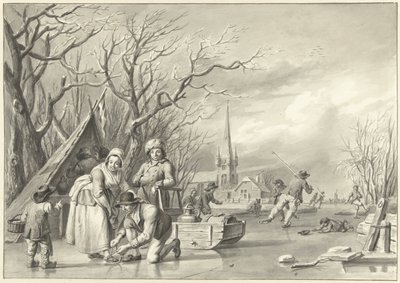 Lodowa zabawa autorstwa Albertus Jacobus Besters