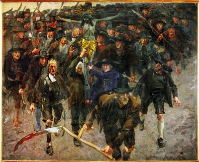 Das Kreuz (obraz na płótnie) autorstwa Albin Egger-Lienz