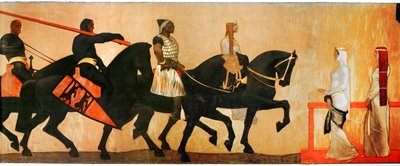 Wjazd króla Etzela do Wiednia (olej na płótnie) autorstwa Albin Egger-Lienz