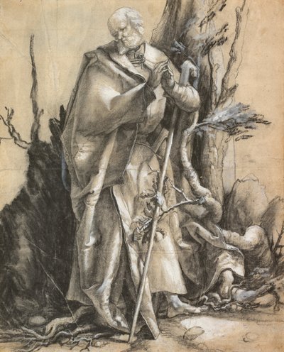 Brodaty święty w lesie, ok. 1930 r. 1516 autorstwa Albrecht Dürer