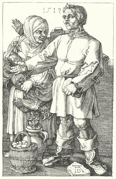 Rolnicy sprzedający swoje produkty autorstwa Albrecht (after) Durer or Duerer