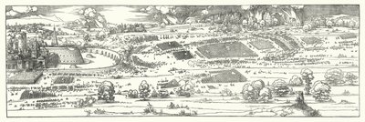 Oblężenie twierdzy (rycina) autorstwa Albrecht (after) Durer or Duerer