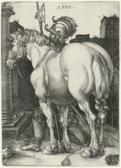 Wielki koń autorstwa Albrecht (after) Durer or Duerer