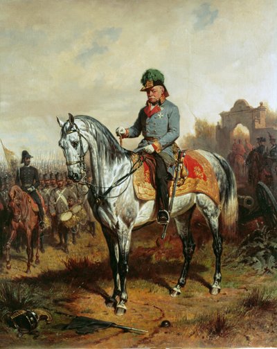 Feldmarszałek Josef hrabia Radetzky, głównodowodzący podczas kampanii przeciwko Włochom ... autorstwa Albrecht Adam
