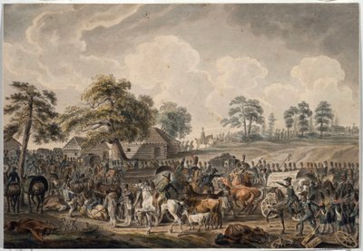 La Grande Armee przekroczyła rzekę Dźwinę (lub Zachodnią Dźwinę) 24 lipca 1812 r. (Armia francuska przekracza rzekę Dźwinę 24 lipca autorstwa Albrecht Adam