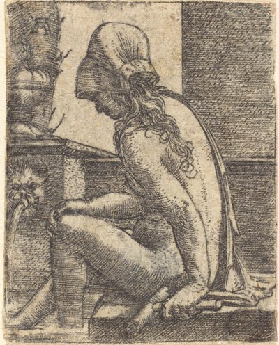 Kąpiąca się kobieta autorstwa Albrecht Altdorfer