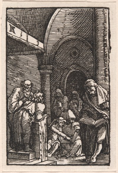 Chrystus spiera się z lekarzami autorstwa Albrecht Altdorfer