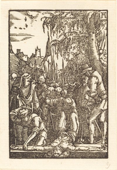 Chrystus przybity do krzyża autorstwa Albrecht Altdorfer