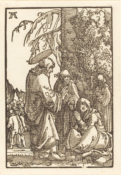 Chrystus żegnający się z Maryją przed męką autorstwa Albrecht Altdorfer