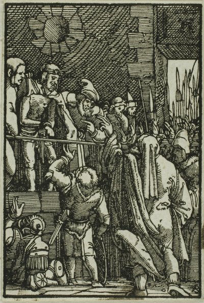Ecce Homo, z filmu Upadek i odkupienie człowieka autorstwa Albrecht Altdorfer
